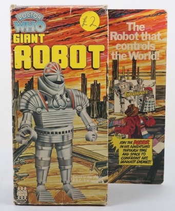 Vintage Denys Fisher Doctor Who Giant Robot 10 inch Action figure.