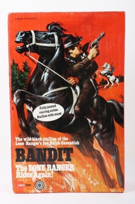 Vintage The Lone Ranger Rides Again Bandit Horse new in box Marx Toys.