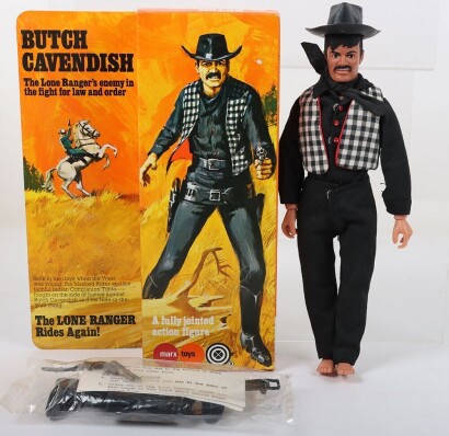 Vintage Lone Ranger rides again Butch Cavendish Action Figure Marx Toys Boxed.