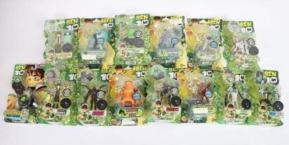 Collection of Ben 10 Action Figures boxed.