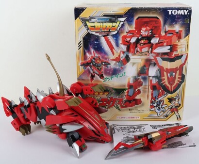 Scarce Vintage Hikarian God X Robots Action Figure by Tomy Boxed.