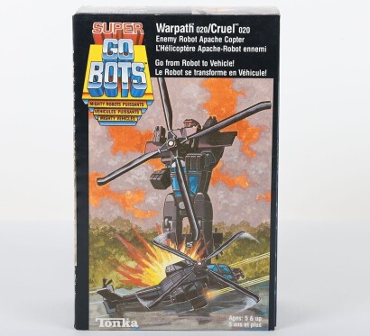 Vintage Super Go Bots Gobots Warpath Enemy Robot Apache Copter.