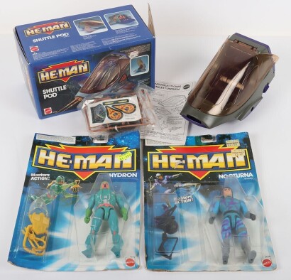 Vintage New Adventures of He Man Action Figures and Vehicle.