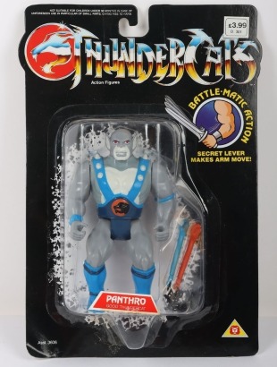 Vintage Thundercats Panthro Action Figure LJN Carded Moc.
