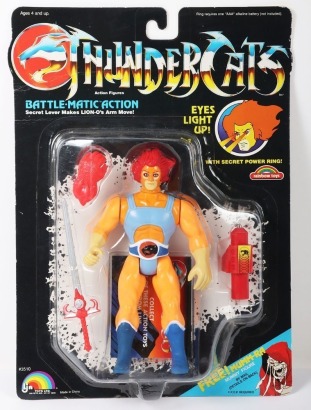 Vintage Thundercats Lion-O Action Figure LJN Rainbow Toys Carded Moc.