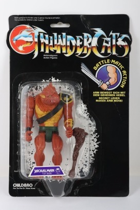 Scarce Vintage Thundercats Jackalman Action Figure LJN Dutch Carded Moc.