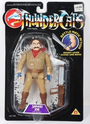 Vintage Thundercats Safari Joe Action Figure LJN Carded Moc.