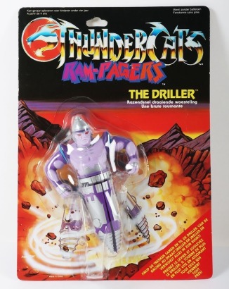 Vintage Thundercats Rampagers The Driller Action Figure LJN Carded Moc.