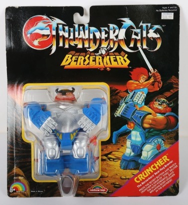 Vintage Thundercats Cruncher Berserkers Action Figure LJN Carded Moc.