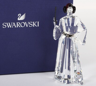 Swarovski crystal figurine Figure Princess Leia Star Wars.