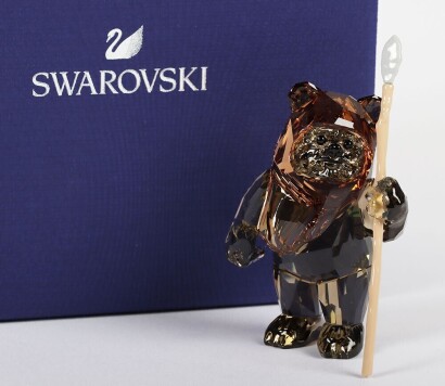 Swarovski crystal figurine Figure Ewok Wicket Star Wars.