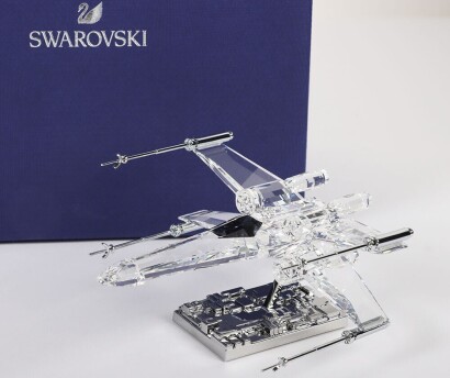 Swarovski crystal figurine Figure X-Wing Star Wars.