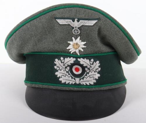 German Army Mountain Troops Crusher Cap