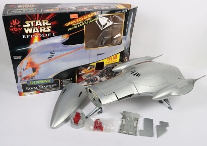 Star Wars Electronic Naboo Royal Starship Blockade Cruiser Playset Boxed Hasbro.