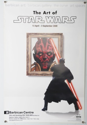 The Art of Star Wars Original Poster Barbican Centre Year 2000 Promotional.