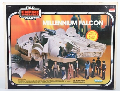 Scarce Vintage Star Wars The Empire Strikes Back Millennium Falcon Factory Sealed boxed Vehicle Kenner.