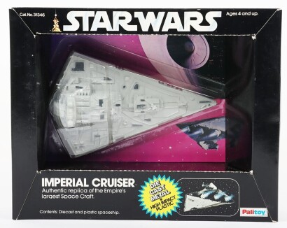 Vintage Star Wars Die Cast Metal Imperial Cruiser Boxed vehicle Palitoy.