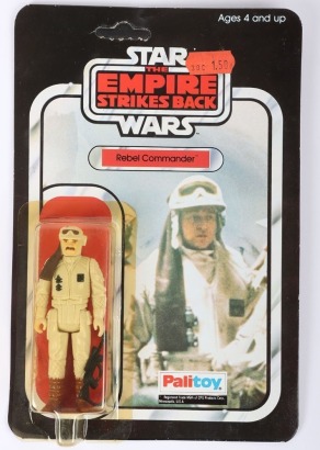 Vintage Star Wars The Empire Strikes Back Rebel Commander Action Figure moc carded Palitoy.