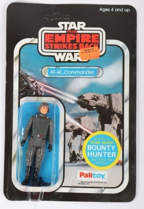 Vintage Star Wars The Empire Strikes Back AT-AT Commander Carded Moc Action Figure Palitoy.