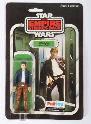 Vintage Star Wars The Empire Strikes Back Han Solo Bespin Outfit Action Figure moc carded Palitoy.
