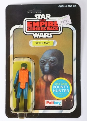 Vintage Star Wars The Empire Strikes Back Walrus Man Action Figure Moc Carded Palitoy.