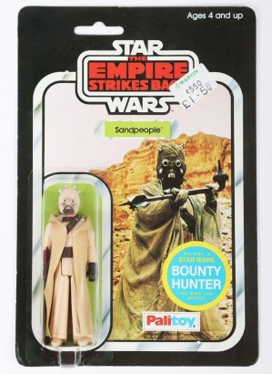 Vintage Star Wars Sandpeople The Empire Strikes Back Action Figure carded moc Palitoy.