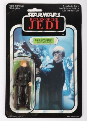 Vintage Star Wars Luke Skywalker Jedi Knight Outfit Original Carded Moc Action Figure Palitoy.