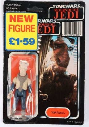 Scarce Vintage Star Wars Last 17 Yak Face Original Carded Moc Action Figure Tri-Logo Palitoy.