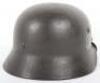 Waffen-SS Single Decal Steel Combat Helmet - 2