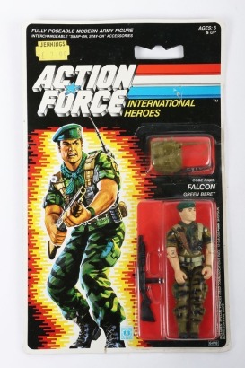 Vintage Action Force Gi Joe Falcon Action Figure moc carded.