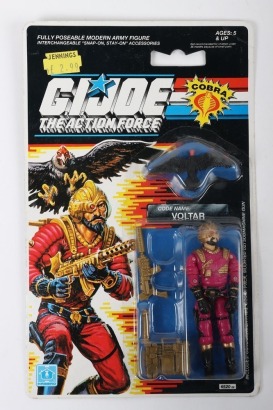 Vintage Action Force Gi Joe Voltar Action Figure moc carded.