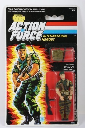 Vintage Action Force Gi Joe Falcon Action Figure moc carded.