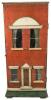 Small Silba & Fleming box-back dolls house and contents, English circa 1880,