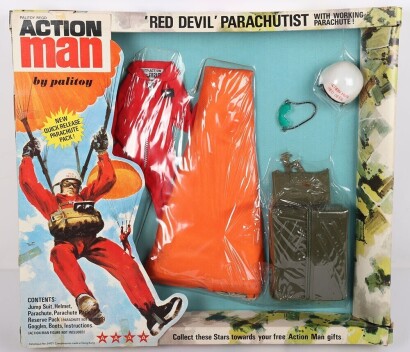 Vintage Action Man Palitoy Red Devil Parachutist Outfit.