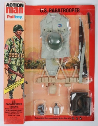 Vintage Action Man U.S. US Paratrooper circa 1977 Outfit Palitoy.