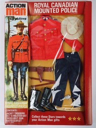 Vintage Action Man Royal Canadian Mounted Police Outfit Palitoy.