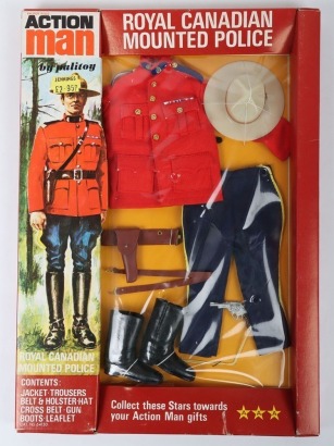 Vintage Action Man Royal Canadian Mounted Police Outfit Palitoy.