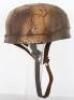 German Luftwaffe Normandy Camouflaged Paratroopers Combat Helmet - 2