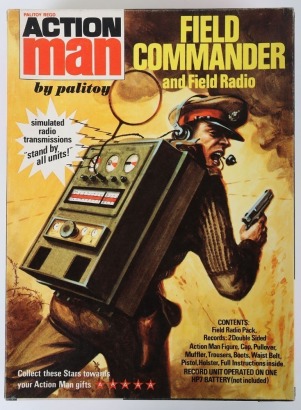 Vintage Action Man Field Commander and Field Radio Boxed Palitoy.