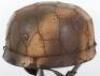 German Luftwaffe Normandy Camouflaged Paratroopers Combat Helmet - 3