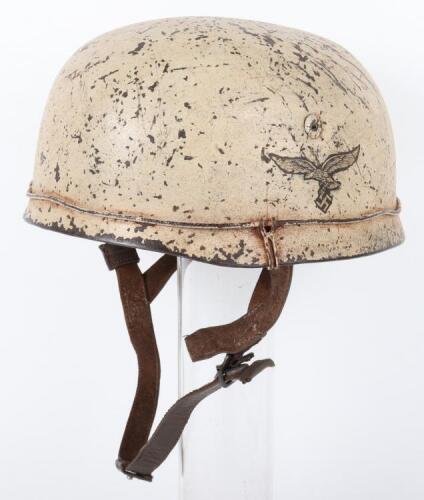 German Luftwaffe Eastern Front Camouflaged Paratroopers Combat Helmet