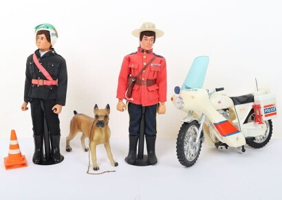 Vintage Action Man Palitoy Policeman with Motorcycle
