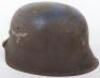 German Luftwaffe Single Decal Steel Combat Helmet - 4