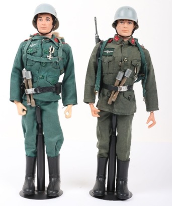 Two Vintage Action Man Palitoy German Stormtroopers
