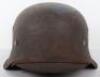 German Luftwaffe Single Decal Steel Combat Helmet - 10