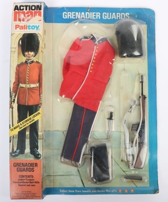 Vintage Palitoy Action Man Locker Box Grenadier Guards Outfit