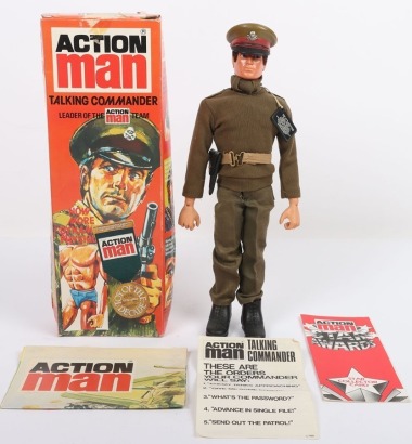 Vintage Palitoy Action Man Boxed Talking Commander