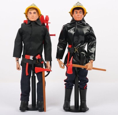 Two Palitoy Vintage Action Man Fireman
