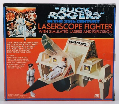 Vintage Buck Rogers Laserscope Fighter Vehicle Boxed Mego.