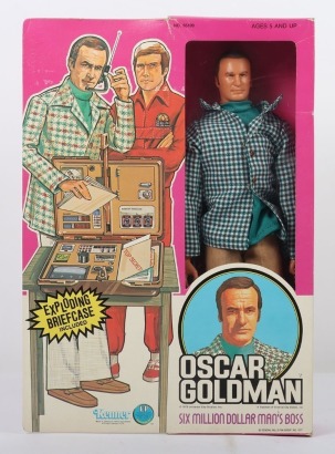 Vintage Six Million Dollar Man Oscar Goldman Kenner Action Figure Doll boxed.
